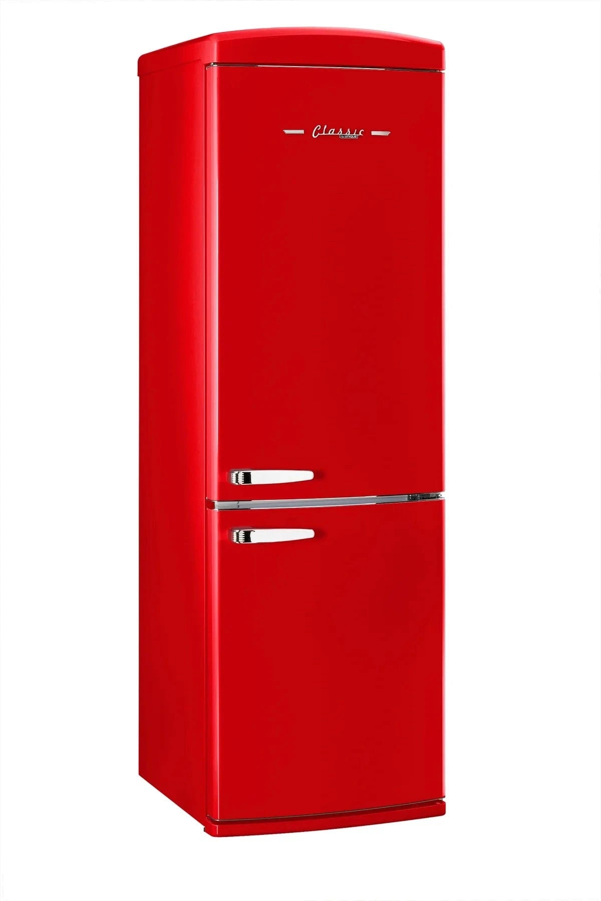 Unique Refrigerator-Freezer Unique UGP-340L R AC | 340Litre Marshmallow Red Bottom Mount Refrigerator
