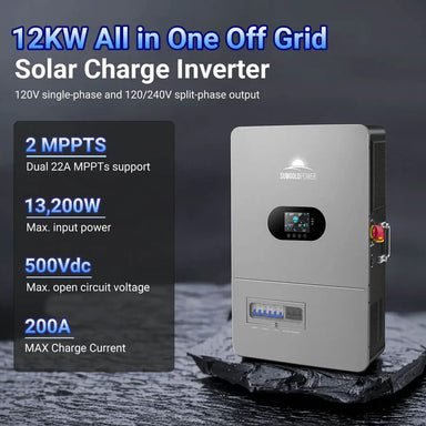 Sungold Power Solar Inverters SunGoldPower FR12K-B | 12KW All in One Off Grid Solar Inverter