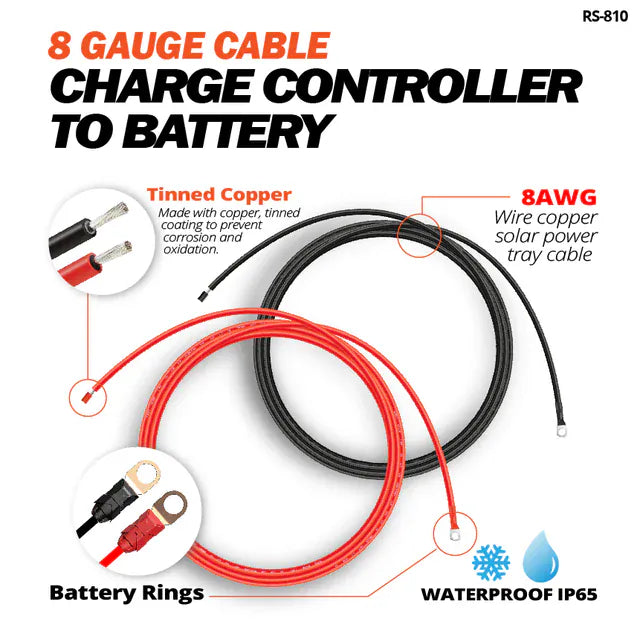 Ben's Deals Electrical Wires & Cable Rich Solar Extension Cable to Connect Charge Controller to Battery