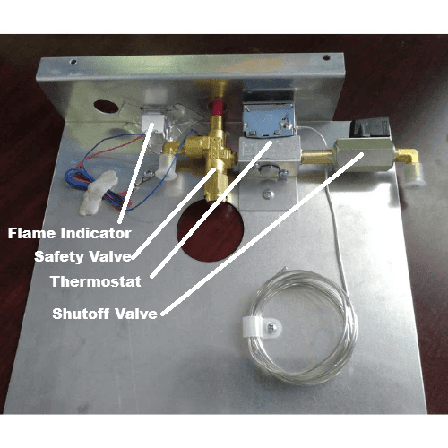 BDS Parts and Accessories Thermostat and Complete Control Panel for Crystal Cold Refrigerators