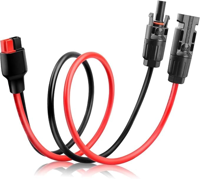 Ben's Deals Electrical Wires & Cable 10AWG Solar Panel Cable Connector Kit, Compatible with Solar Connector and Anderson Connector (1.6Ft)