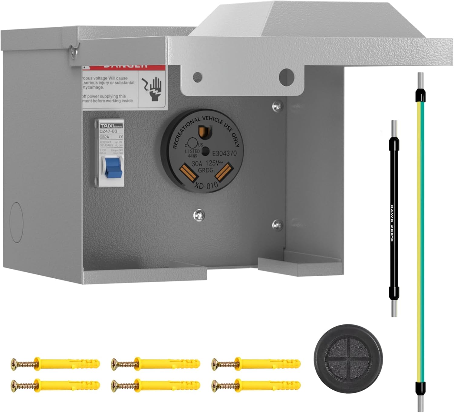 Ben's Deals 30 Amp RV Outlet Box with Breaker