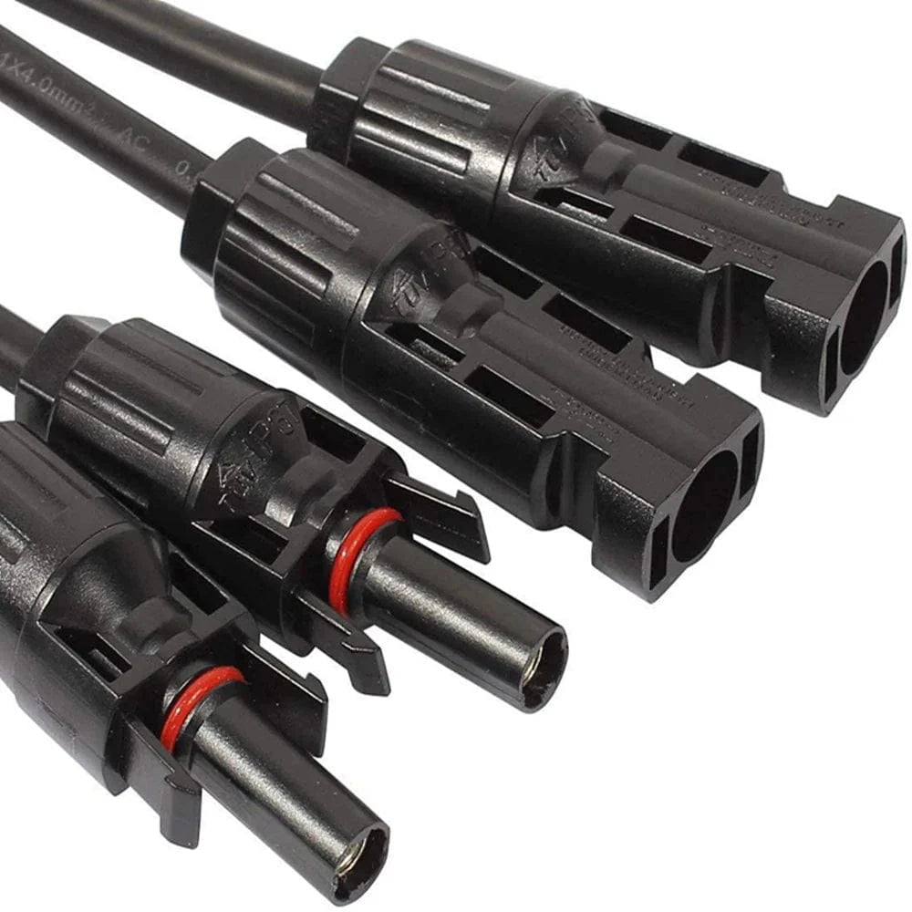 Ben's Deals Solar Accessories Eco-Worthy 12AWG 1 Pair Solar MC4 Y Parallel Branch Connectors MFF&FMM Pair