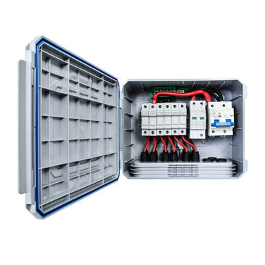 Ben's Deals Solar Accessories Eco-Worthy Upgraded 6 String PV Combiner Box with 25A Current Fuse & 125A Circuit Breaker
