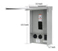 Ben's Deals Electrical Panel RV Electrical Outlet Panel with Breaker - UL Listed