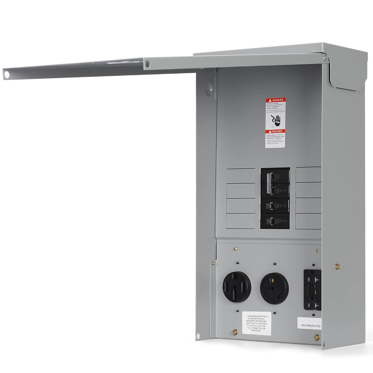 Ben's Deals Electrical Panel RV Electrical Outlet Panel with Breaker - UL Listed