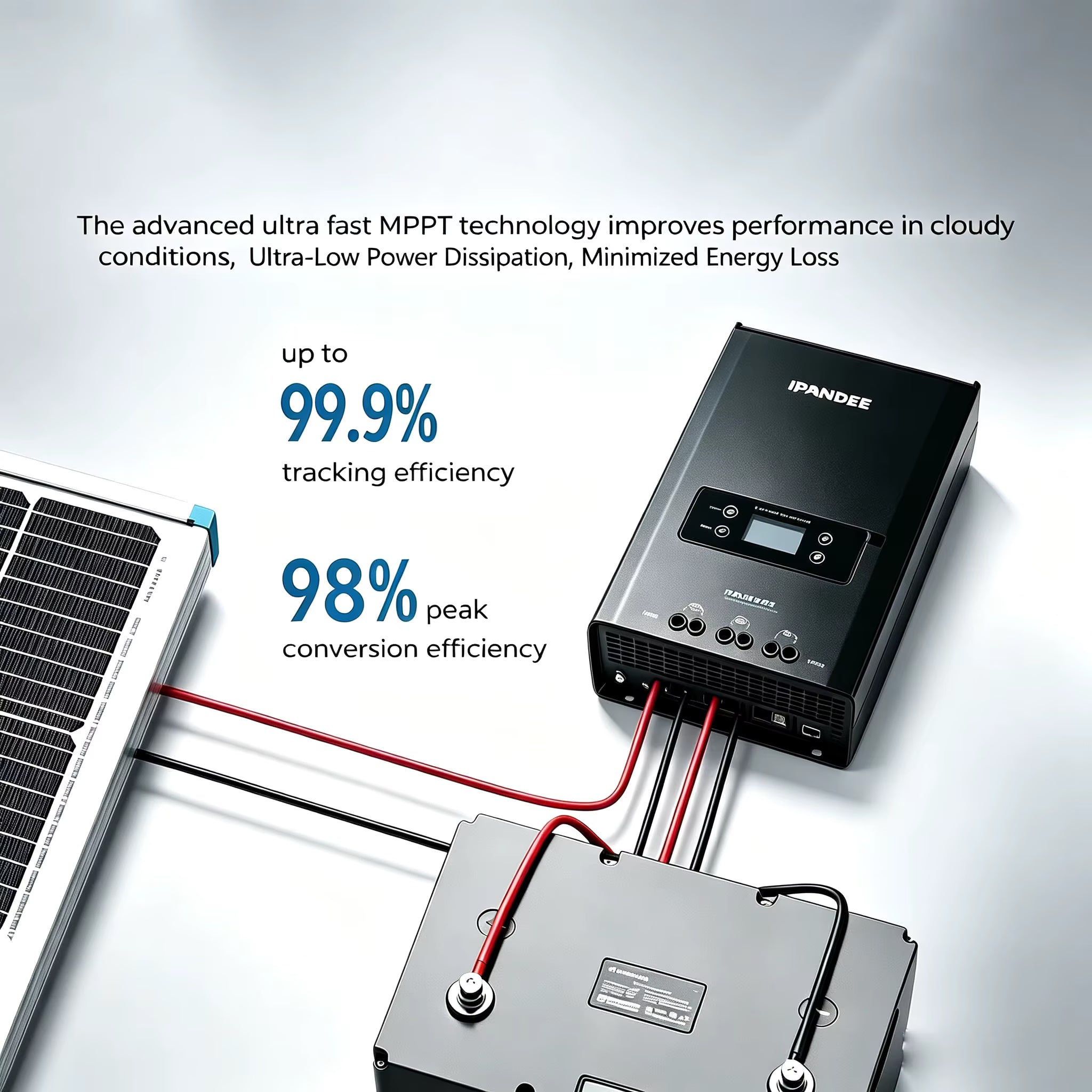 Ben's Deals Solar Charge Controllers and Inverters Ipandee 12V/24V/36V/48V Auto MPPT 60A Solar Charge Controller - In Store Offer Only