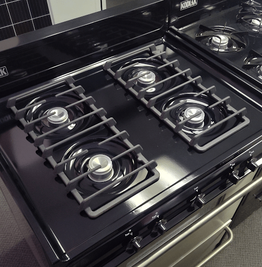Ben's Deals Propane Range /Stove Kodiak 24" Propane Range (Black) - Battery Ignition with Cast Iron Grates
