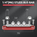 Ben's Deals Accessories One Pair Solar DC Busbars 150A 48v Rated Black and Red