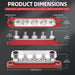 Ben's Deals Accessories One Pair Solar DC Busbars 150A 48v Rated Black and Red
