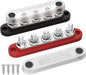 Ben's Deals Accessories One Pair Solar DC Busbars 150A 48v Rated Black and Red