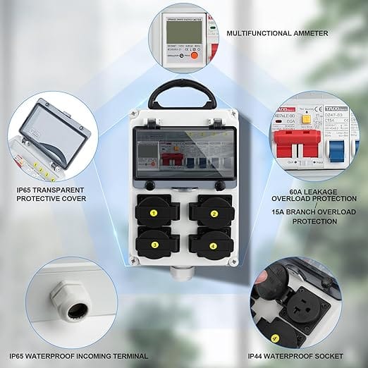Ben's Deals Solar Accessories Power Distribution Box | 110V