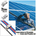 Ben's Deals Solar Accessories PV Cable Wire Clamps 50pcs panel frame clamps