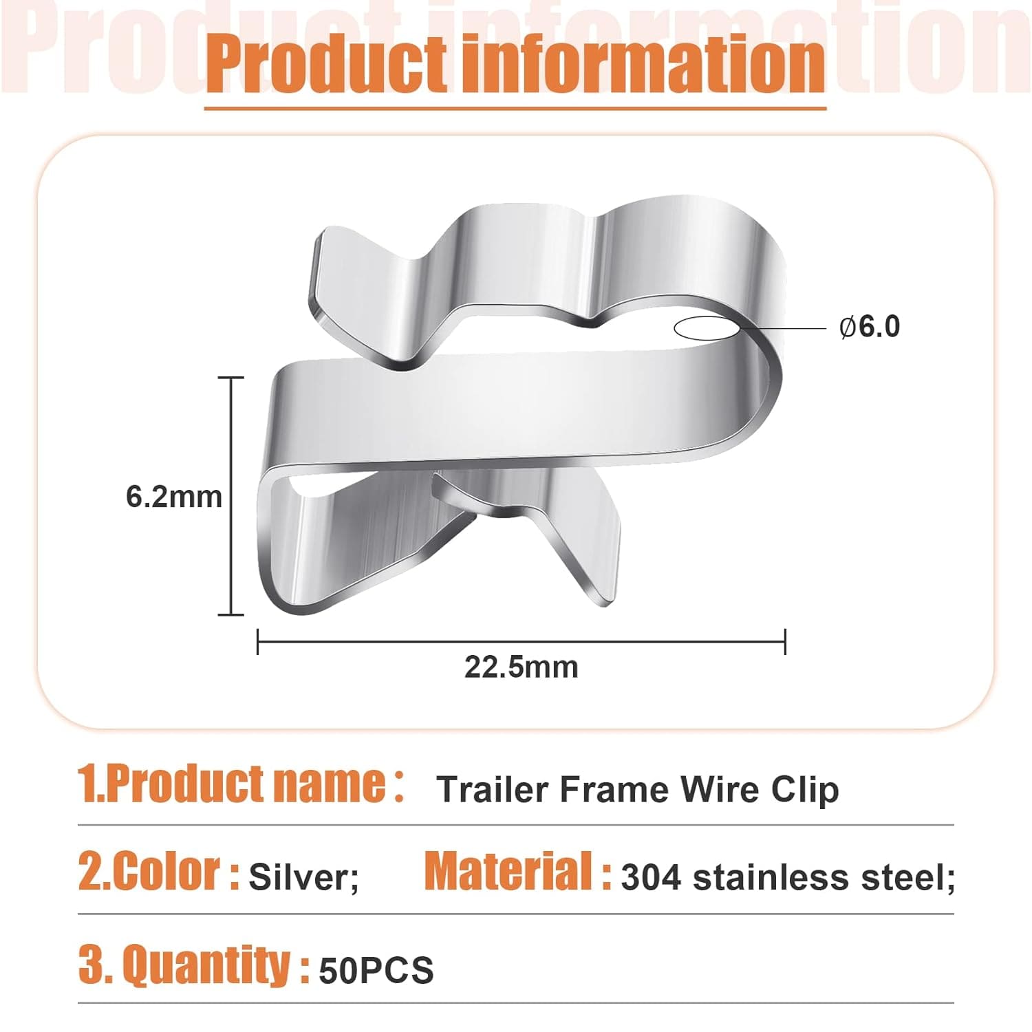 Ben's Deals Solar Accessories PV Cable Wire Clamps 50pcs panel frame clamps