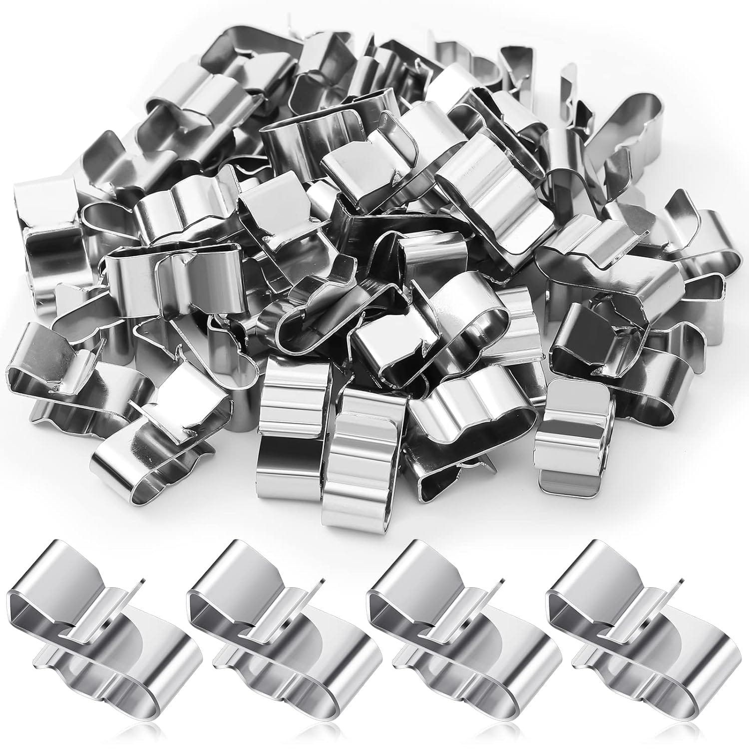 Ben's Deals Solar Accessories PV Cable Wire Clamps 50pcs panel frame clamps
