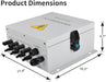 Ben's Deals Solar Accessories PV Combiner Box | 4 String Metal Solar Combiner Box with 15A Fuse