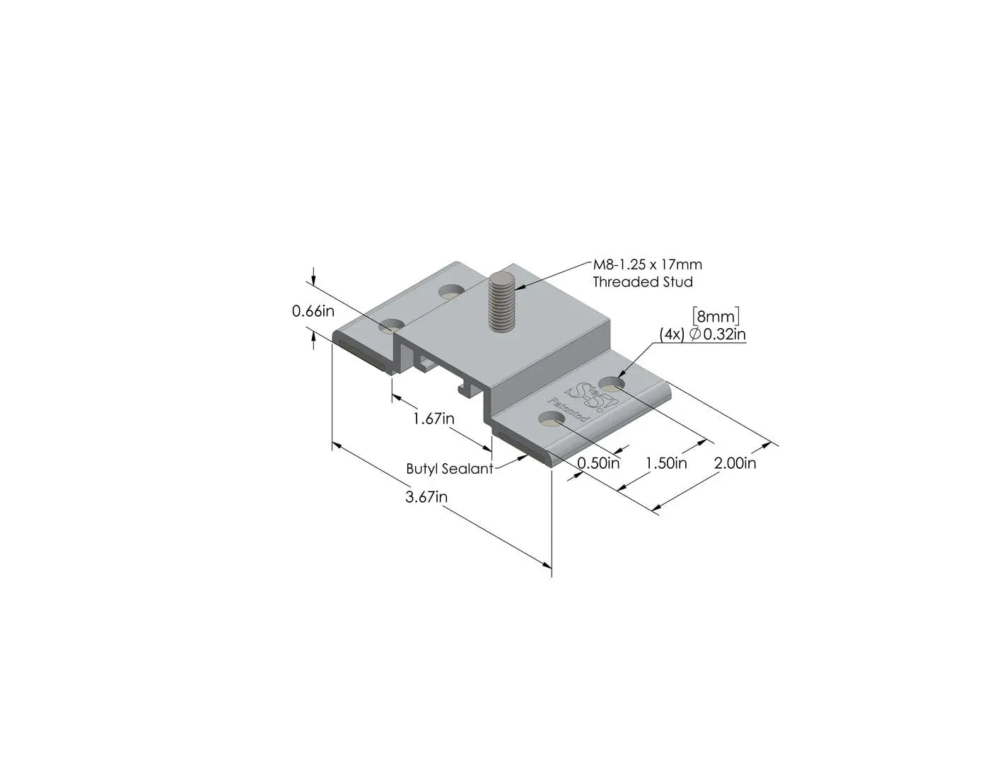 Ben's Deals Roof Mount S-5  SolarFoot