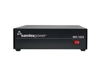 Ben's Deals Parts and Accessories SamlexPower Model SEC-1223 120V AC to 13.8V DC 23A Power Supply for Solar (DC) Appliances, Ham Radios