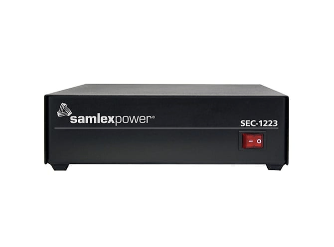Ben's Deals Parts and Accessories SamlexPower Model SEC-1223 120V AC to 13.8V DC 23A Power Supply for Solar (DC) Appliances, Ham Radios