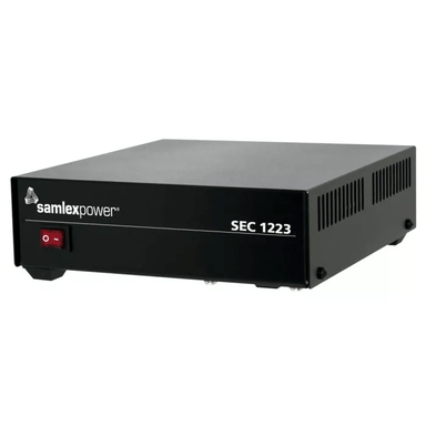 Ben's Deals Parts and Accessories SamlexPower Model SEC-1223 120V AC to 13.8V DC 23A Power Supply for Solar (DC) Appliances, Ham Radios