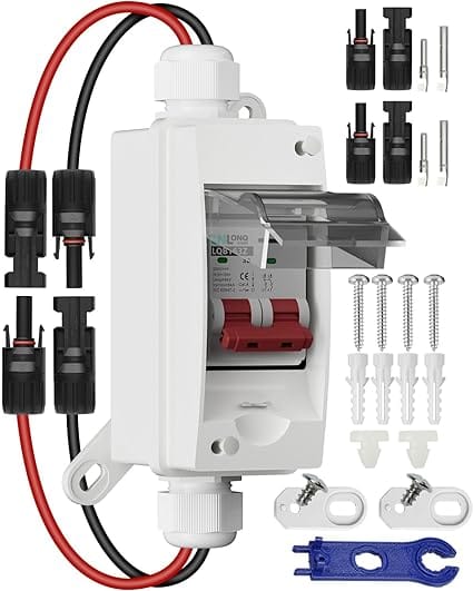 Ben's Deals Circuit Breaker Solar Panel Disconnect Switch 32 Amp 500V DC Miniature Circuit Breaker