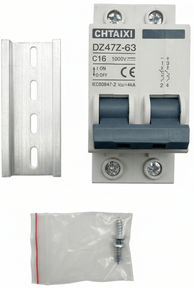 Ben's Deals Solar Power Kits 16Amp Solar PV Disconnect Breaker DC | Choose Amp Rating | In-Store Offer Only