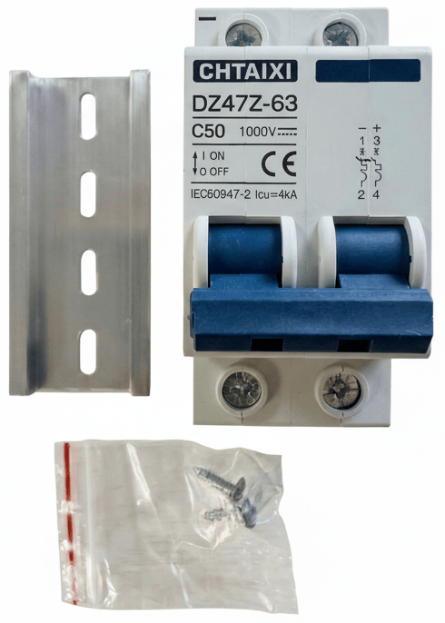 Ben's Deals Solar Power Kits 50Amp Solar PV Disconnect Breaker DC | Choose Amp Rating | In-Store Offer Only