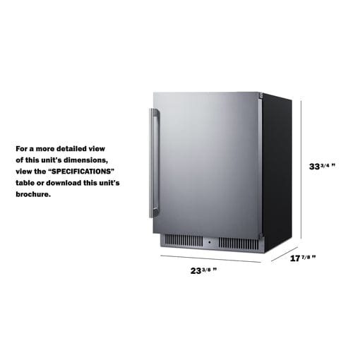 Ben&#39;s Deals Summit SDHR2444 24&quot; Wide Built-In All-Refrigerator