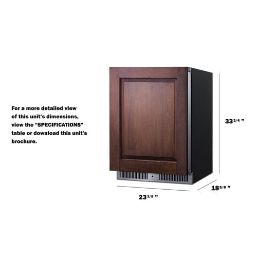 Ben's Deals Summit SDHR2444PNRLHD 24" Wide Built-In All-Refrigerator