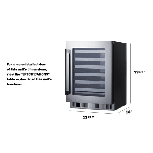 Ben's Deals Summit SDHW2442 24" Wide Built-In Wine Cellar