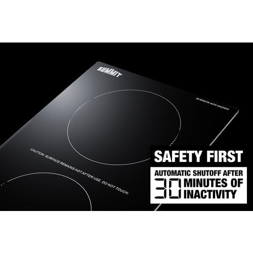 Ben's Deals Summit SINCH230V2B 12" Wide 208-240V 2-Zone Induction Cooktop