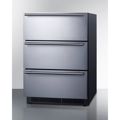 Ben's Deals Summit SP6DS3DOS 24" Wide Built-In 3-Drawer Outdoor All-Refrigerator