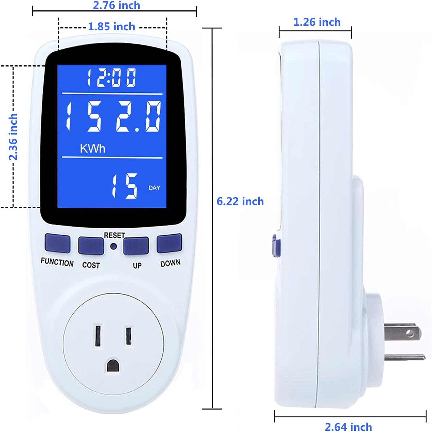 Ben's Deals Upgraded Watt Power Meter Plug Home Electrical Usage Monitor Consumption