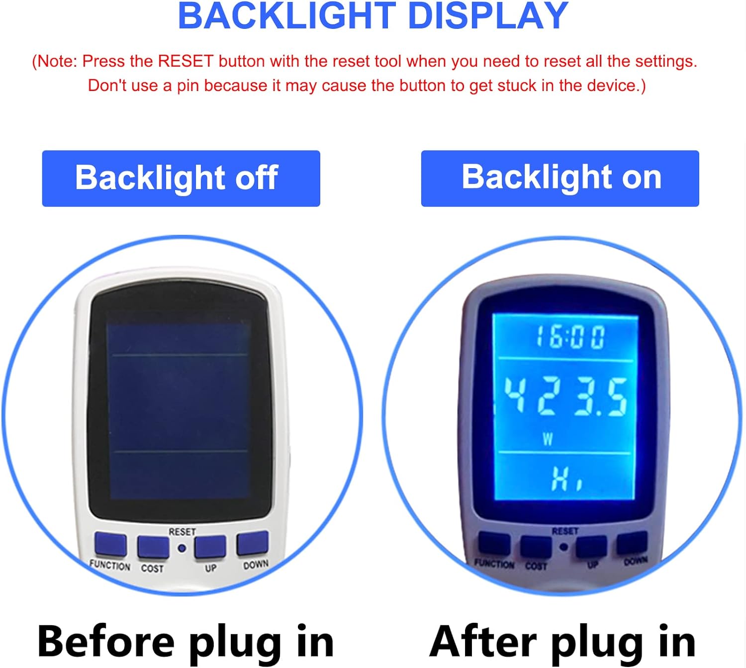 Ben's Deals Upgraded Watt Power Meter Plug Home Electrical Usage Monitor Consumption