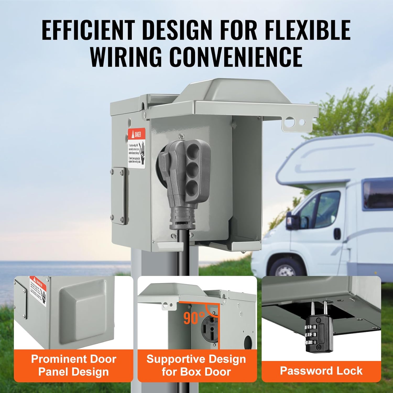 Ben's Deals VEVOR 50 Amp RV Power Outlet Box | 125/250V