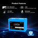 Ben's Discount Supply Solar Batteries 12V 100AH LiFePO4 Deep Cycle Lithium Battery / Bluetooth /Self-Heating / IP65 - Free Shipping!