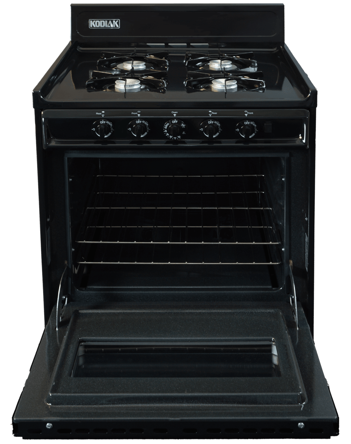 Ben&#39;s Discount Supply Propane Range /Stove Kodiak 24&quot; Propane Range (Black) - Battery Ignition with Viewing Window TLM610-CPV