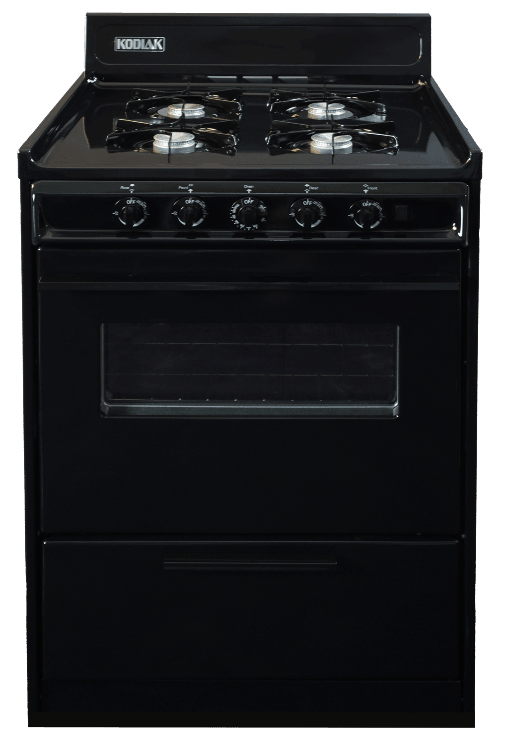 Ben&#39;s Discount Supply Propane Range /Stove Kodiak 24&quot; Propane Range (Black) - Battery Ignition with Viewing Window TLM610-CPV