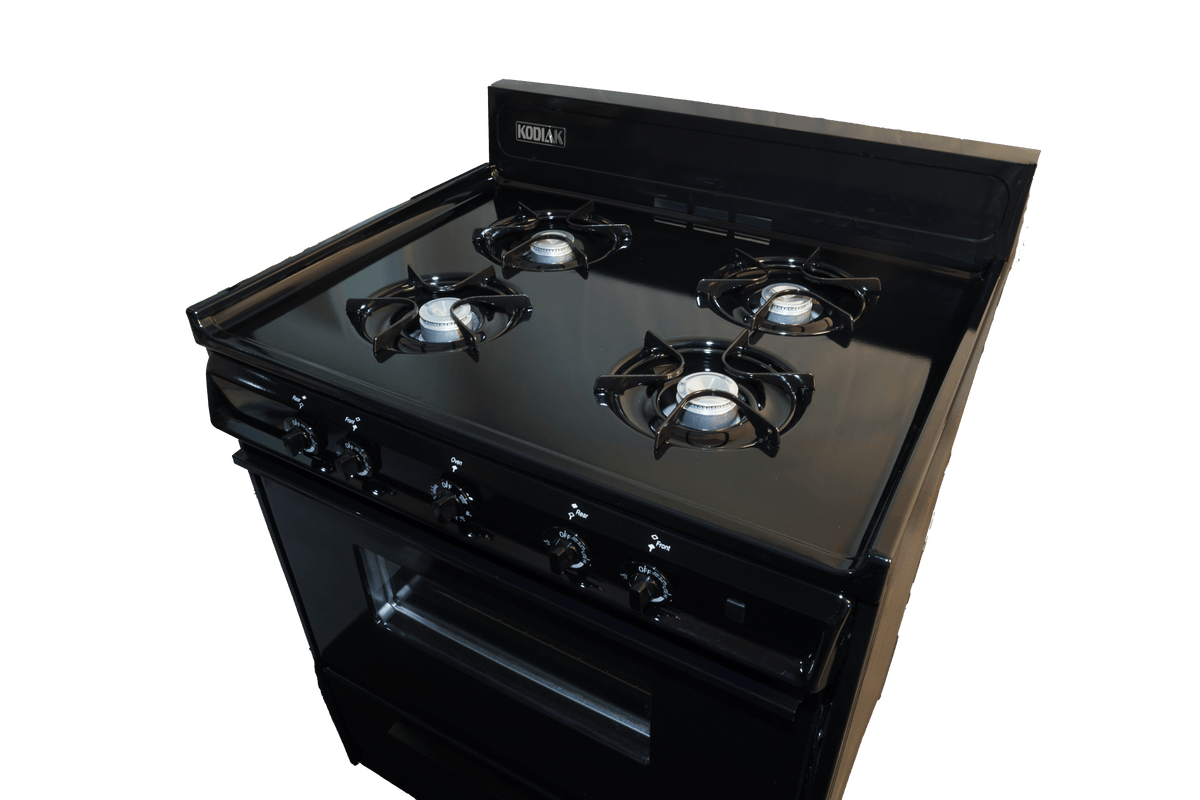 Ben&#39;s Discount Supply Propane Range /Stove Kodiak 30&quot; Propane Range (Black) Battery Ignition with Viewing Window TLM210-CPV