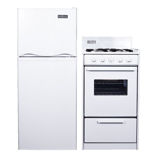 Ben's Discount Supply Kodiak Matching Set - 6 cu ft DC Refrigerator Freezer and 20" Propane Range KOG6DC20