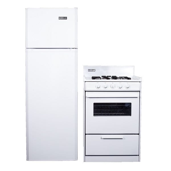 Ben&#39;s Discount Supply Kodiak Matching Set - 9 cu ft DC Refrigerator Freezer and 24&quot; Propane Range KOG9DC24