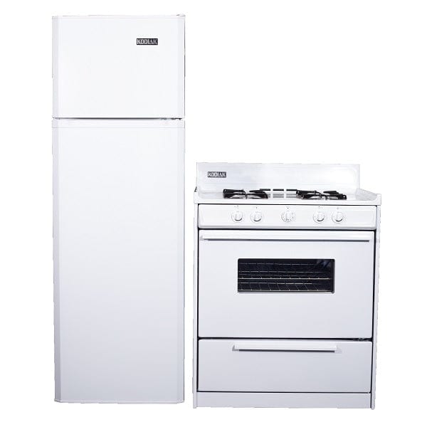 Ben&#39;s Discount Supply Kodiak Matching Set - 9 cu ft DC Refrigerator Freezer and 30&quot; Propane Range KOG9DC30