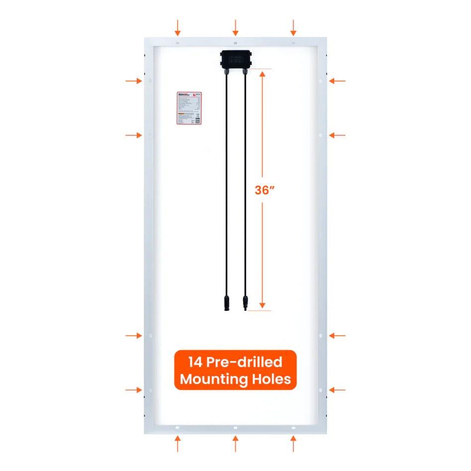 Ben's Discount Supply Mega 200 Watt 24 Volt Solar Panel BDSRS-M200D - Free Shipping!