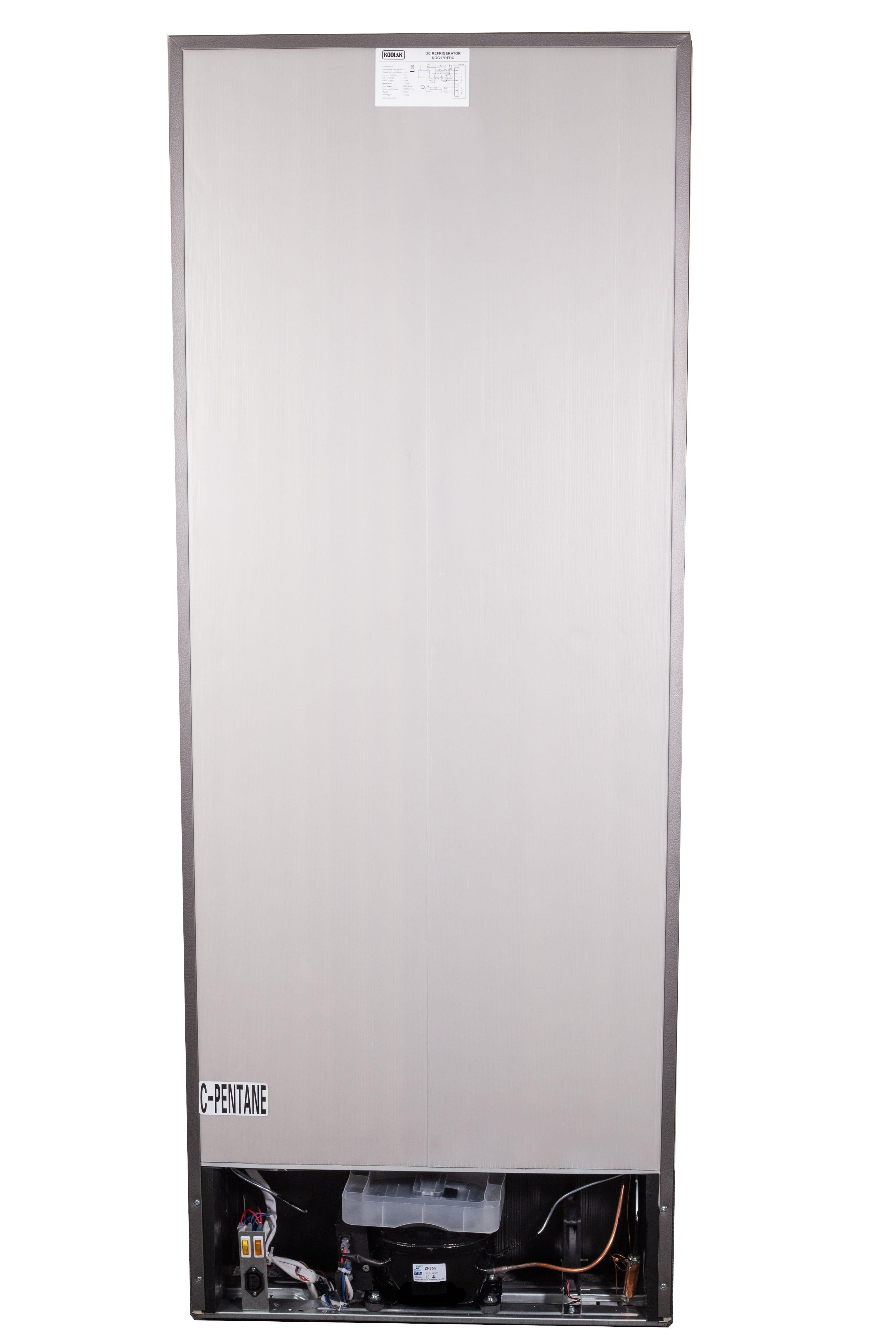 Ben's Discount Supply Refrigerators Sale! $200 Off - Kodiak 17.2 cu ft Solar DC Refrigerator (Stainless Steel w/ Grey Sides) KOG17RFDCS - In Stock