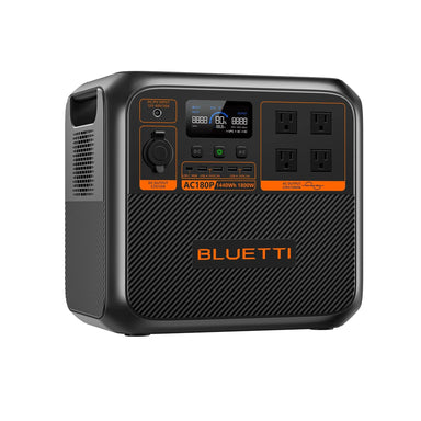 Bluetti Power Station Bluetti AC180P Solar Portable Power Station | 1,800W 1,440Wh