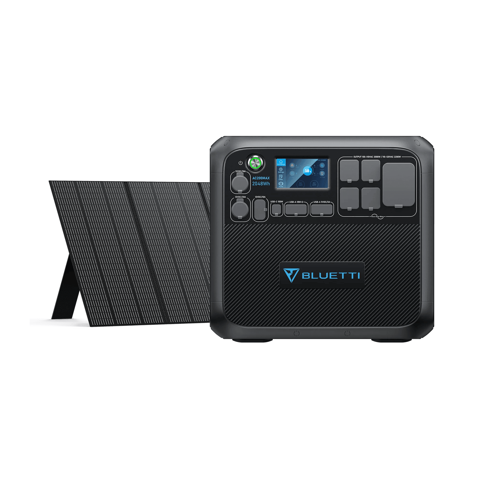 Bluetti Solar Panels Bluetti AC200MAX Expandable Power Station