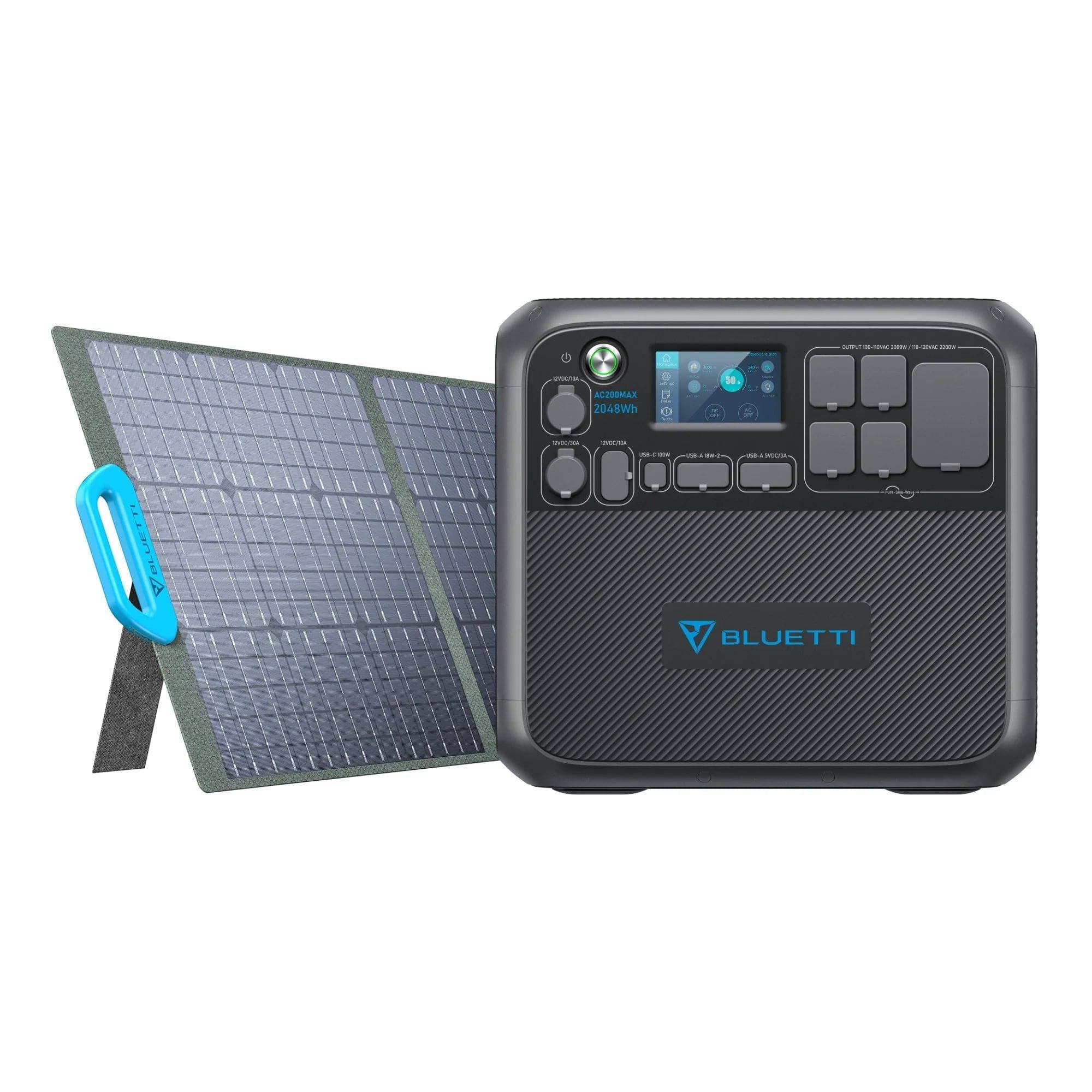 Bluetti Solar Panels Bluetti AC200MAX Expandable Power Station