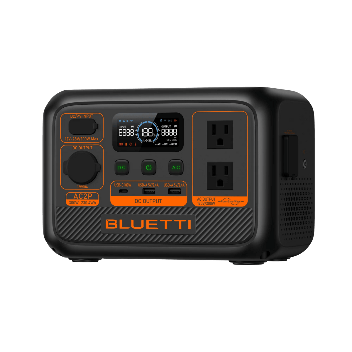 Bluetti Power Station Bluetti AC2P Portable Power Station | 300W 230.4Wh