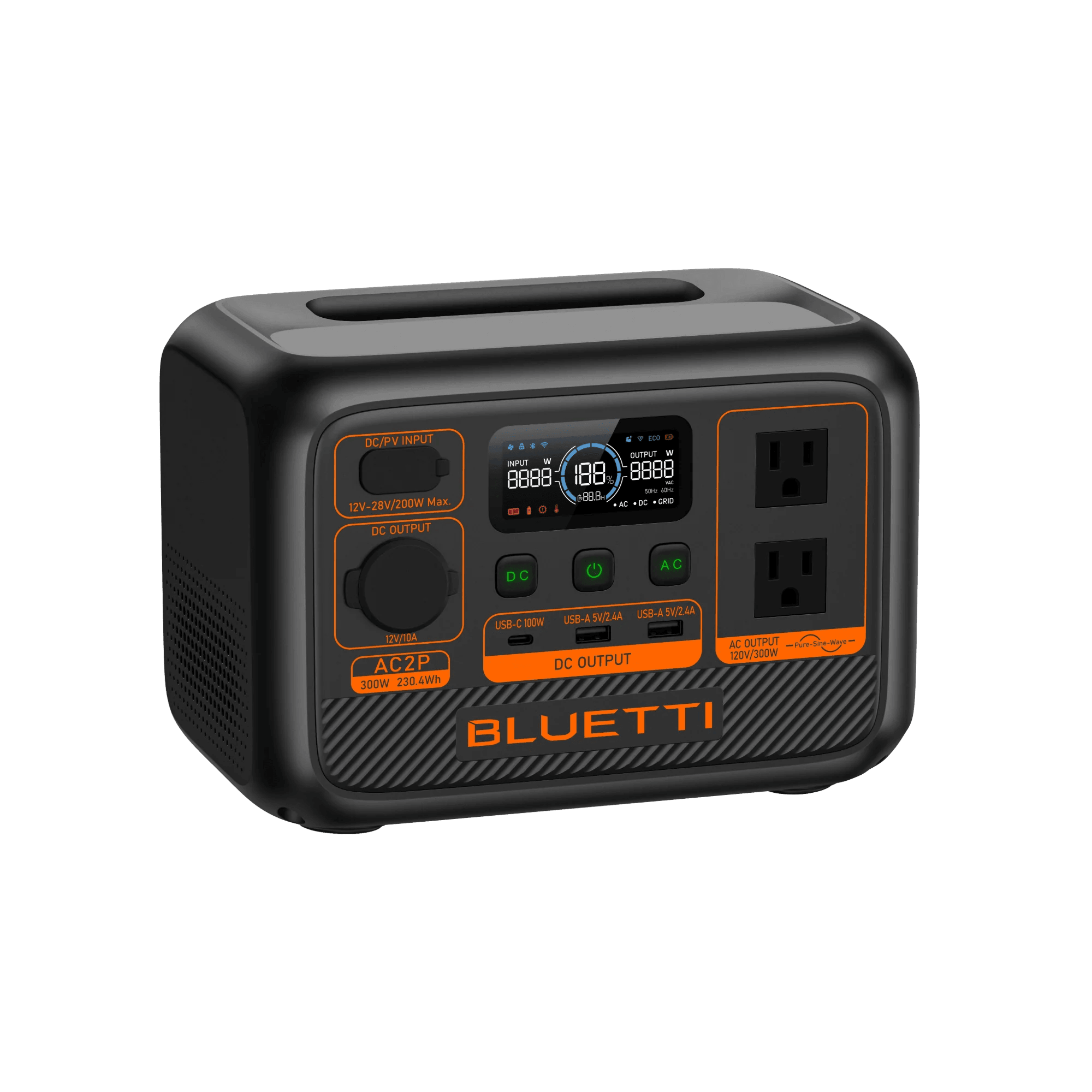 Bluetti Power Station Bluetti AC2P Portable Power Station | 300W 230.4Wh