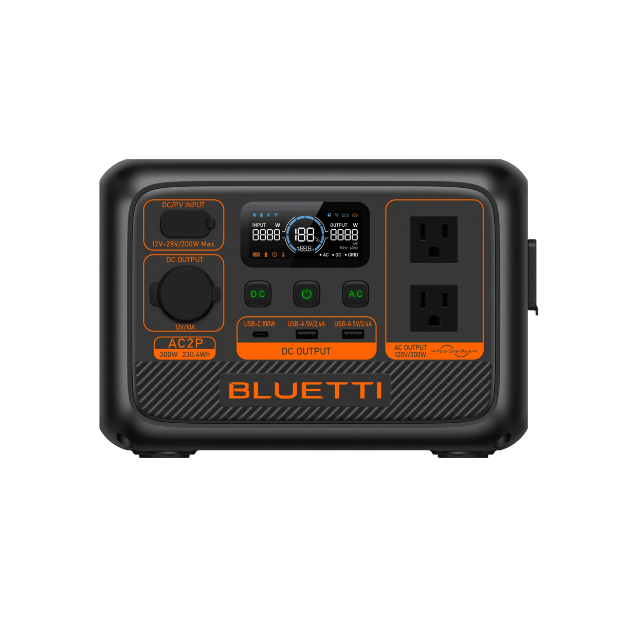 Bluetti Power Station Bluetti AC2P Portable Power Station | 300W 230.4Wh